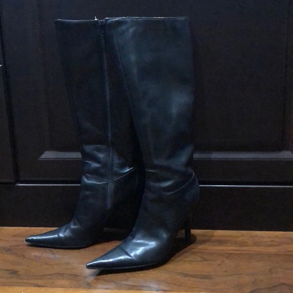 Charles David stiletto leather boots - Picture 2 of 2